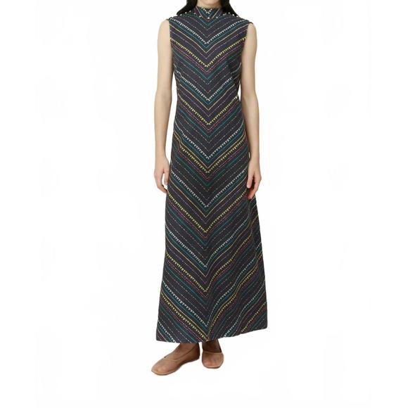 NEW PROJECT ADAMO women's capri dress in navy - Picture 1 of 2